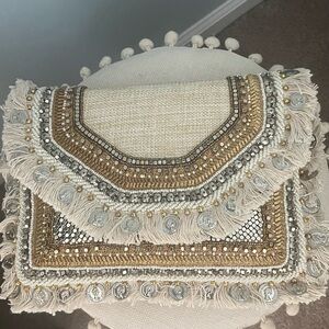 Boho coin clutch